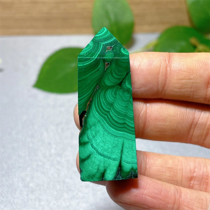 Malachite Crystal Tower Natural Specimen