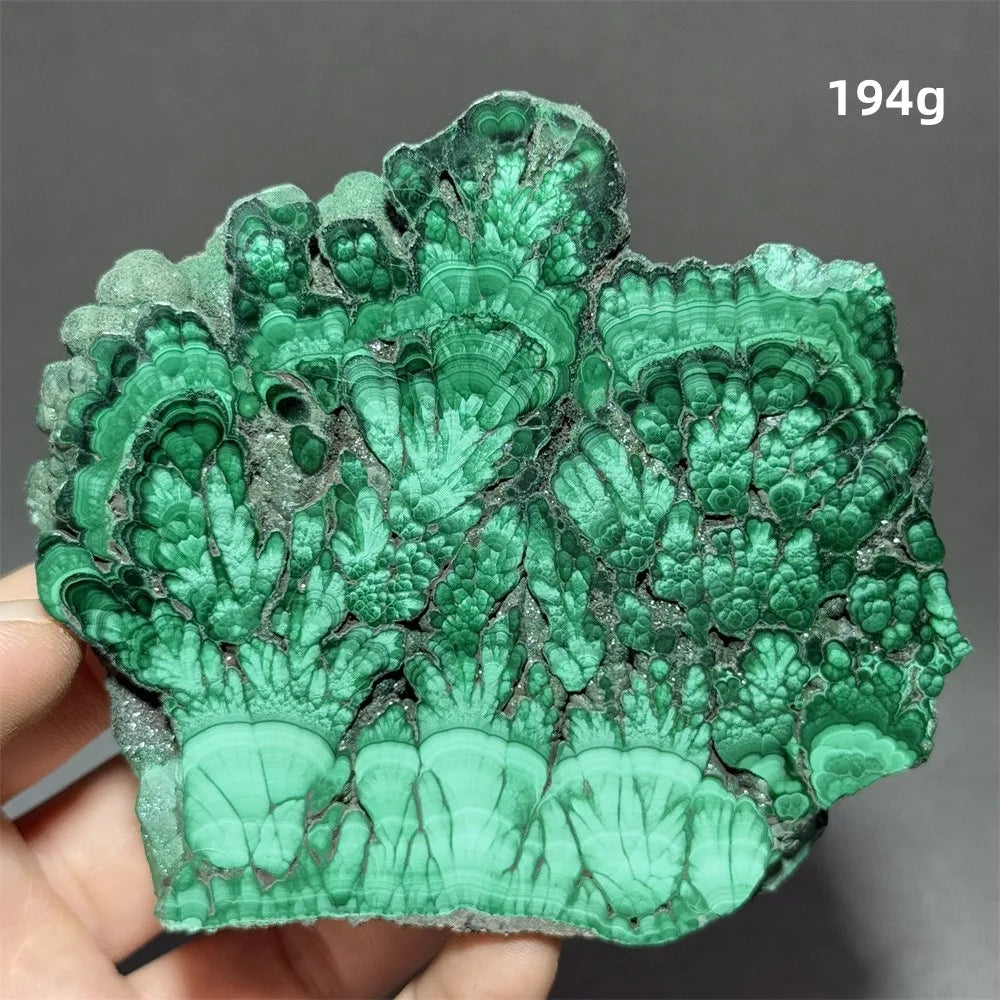 Malachite Raw Crystal Natural Stone Slice Mineral Slab