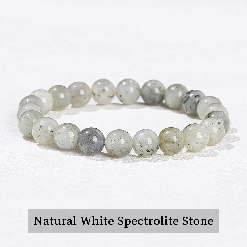 Natural Stone Beaded Bracelet in 30+ Crystal Varieties