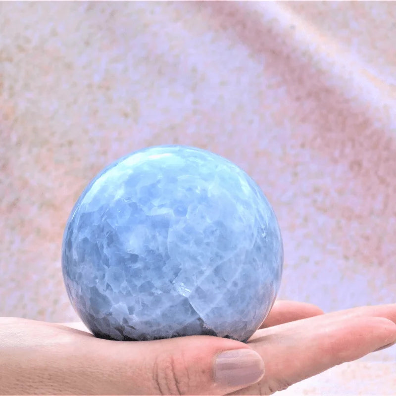 Celestite Crystal Polished Sphere Natural Stone Ball