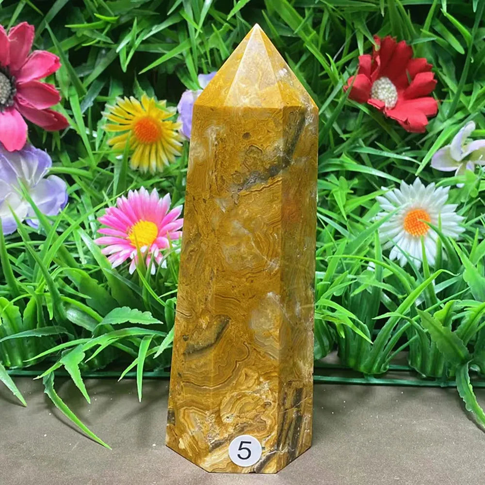 Agate Crystal Polished Tower