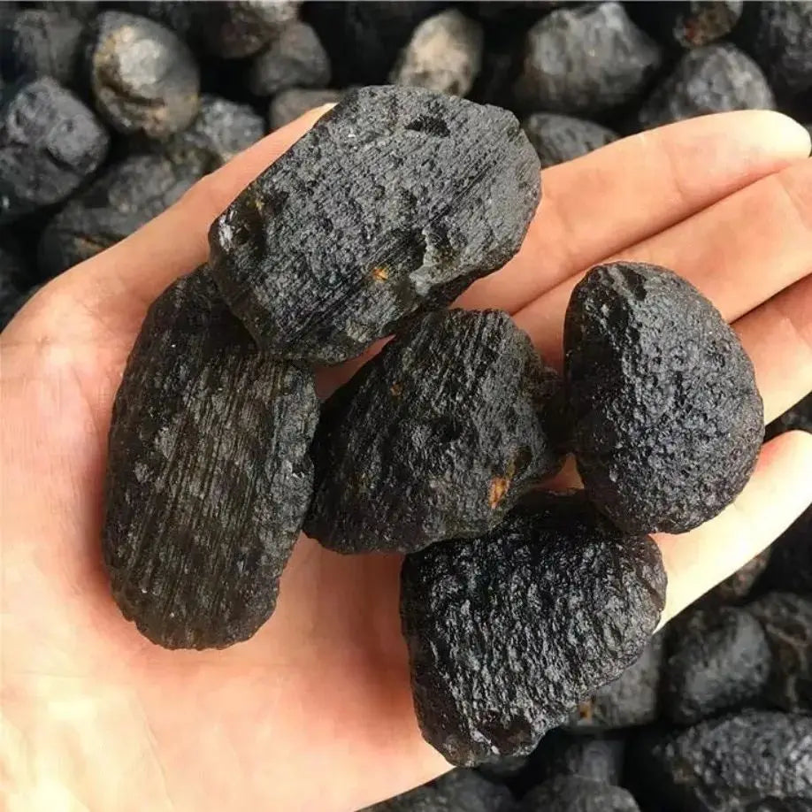 Black Tektite Natural Meteorite Specimen Space Stone