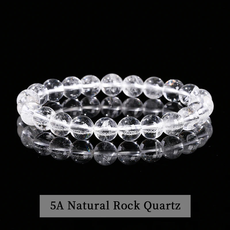Natural Stone Beaded Bracelet in 30+ Crystal Varieties