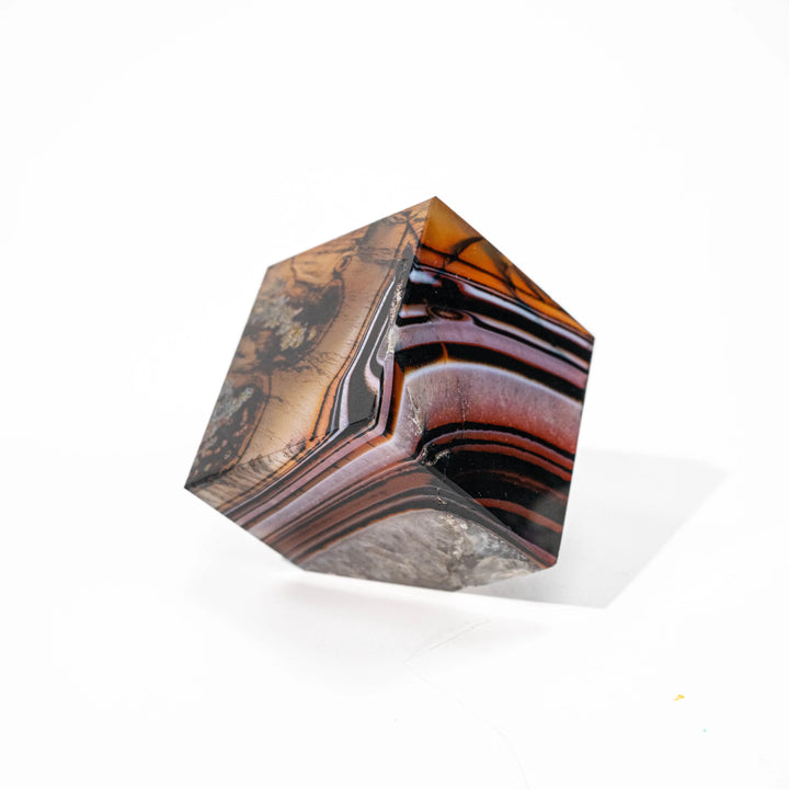 Agate Crystal Polished Cube Natural Stone Block