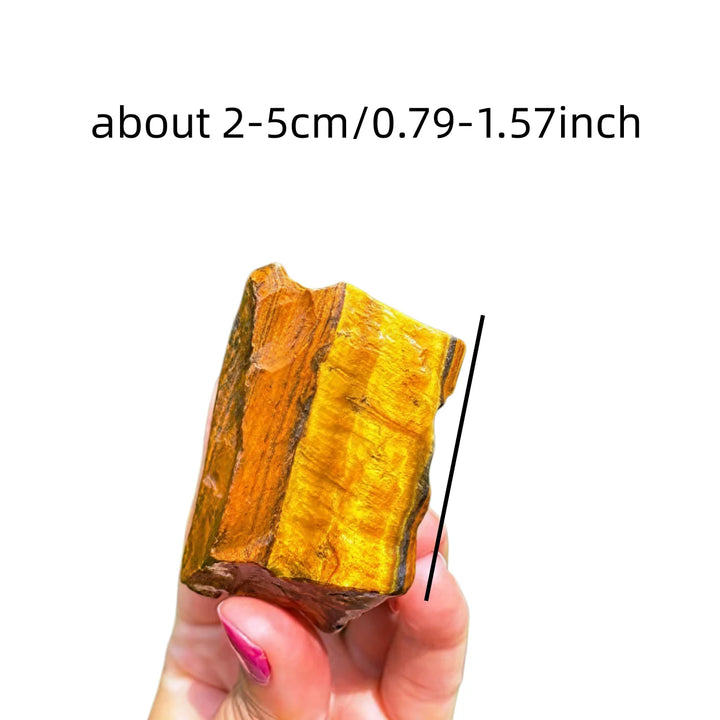 Tiger Eye Raw Crystal Stones for Grounding and Courage