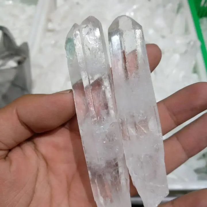 Clear Quartz Lemurian Seed Crystal Double Terminated Point