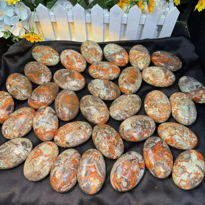 Agate Crystal Heart or Palm Stone