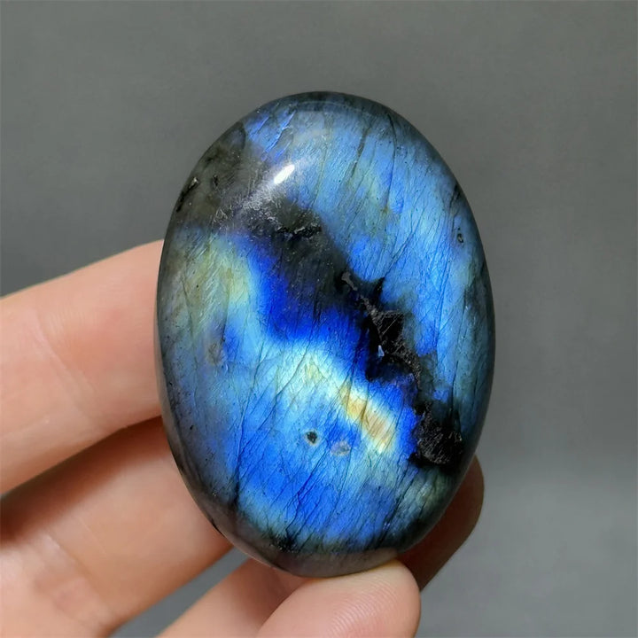 Labradorite Crystal Polished Palm Stone
