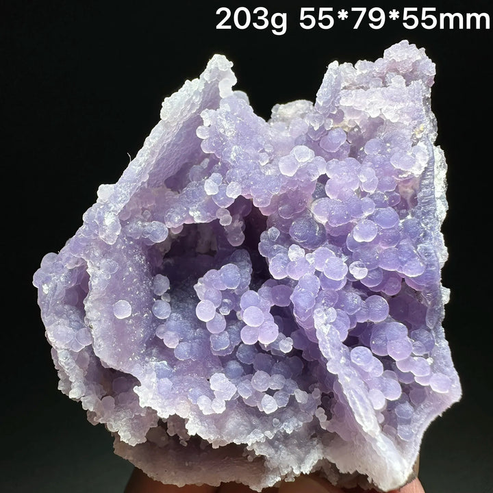 Grape Agate Crystal Cluster Botryoidal Geode Specimen