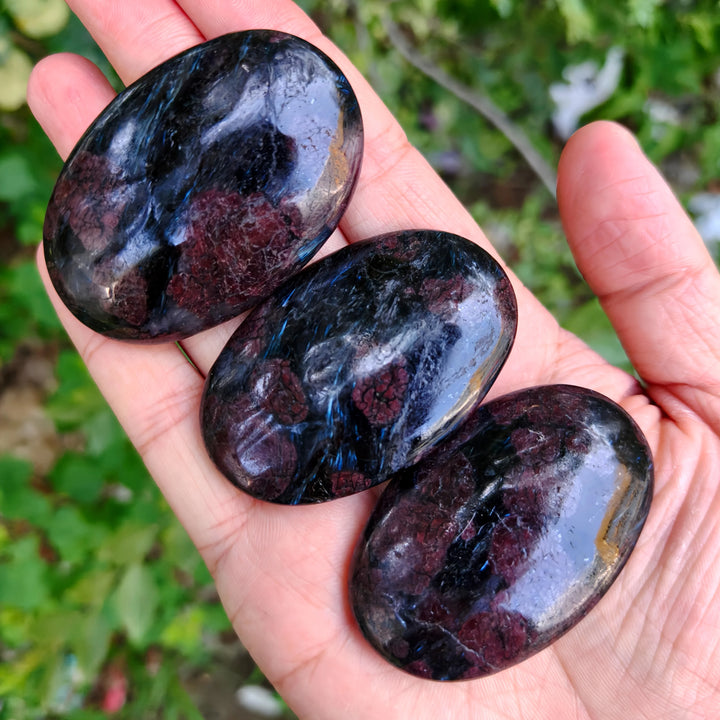 Firework Garnet Crystal Palm Stone (Rare)
