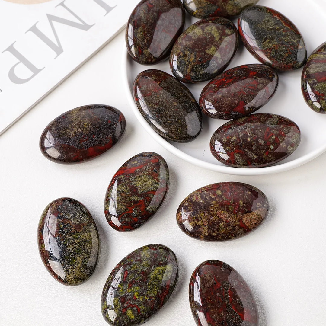 Dragon Blood Jasper Palm Stone