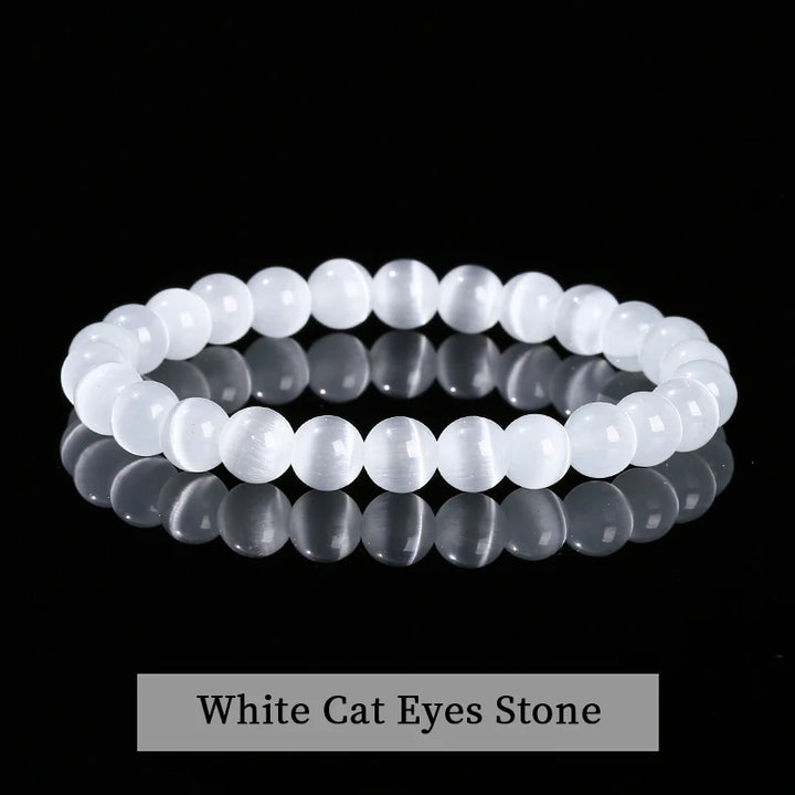 Natural Stone Beaded Bracelet in 30+ Crystal Varieties