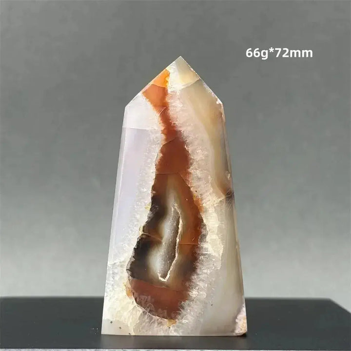Sardonyx Agate Towers-Towers-Ali-13 66g 72mm-Sardonyx Agate-Crystal Destiny