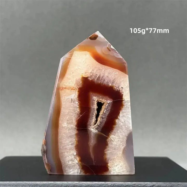 Sardonyx Agate Towers-Towers-Ali-15 105g 77mm-Sardonyx Agate-Crystal Destiny