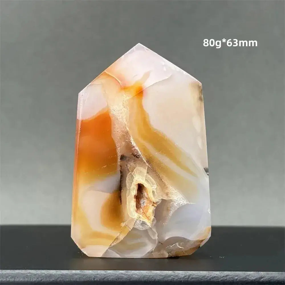 Sardonyx Agate Towers-Towers-Ali-18 80g 63mm-Sardonyx Agate-Crystal Destiny