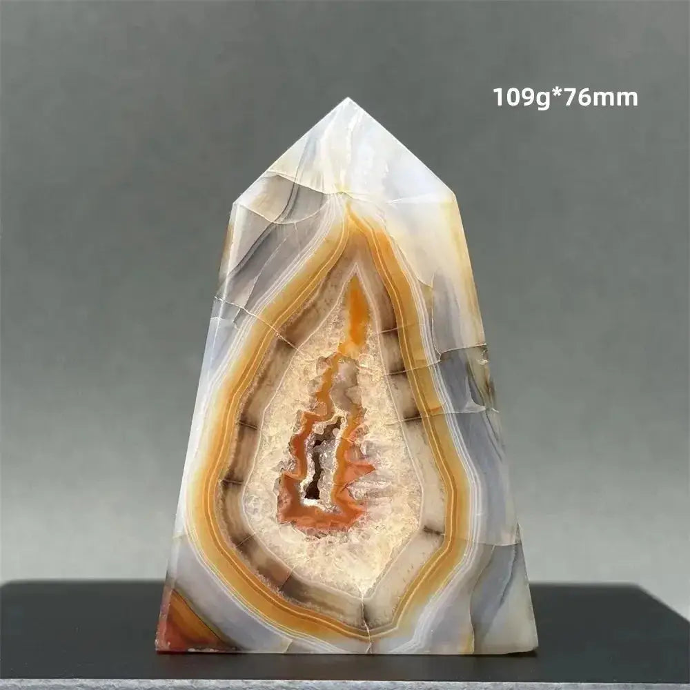 Sardonyx Agate Towers-Towers-Ali-20 109g 76mm-Sardonyx Agate-Crystal Destiny