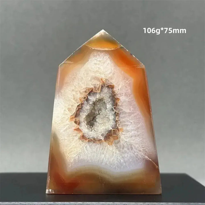Sardonyx Agate Towers-Towers-Ali-22 106g 75mm-Sardonyx Agate-Crystal Destiny