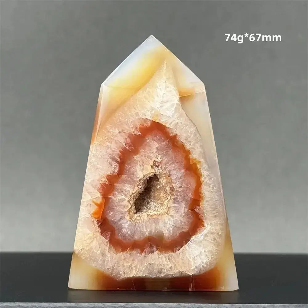 Sardonyx Agate Towers-Towers-Ali-34 74g 67mm-Sardonyx Agate-Crystal Destiny