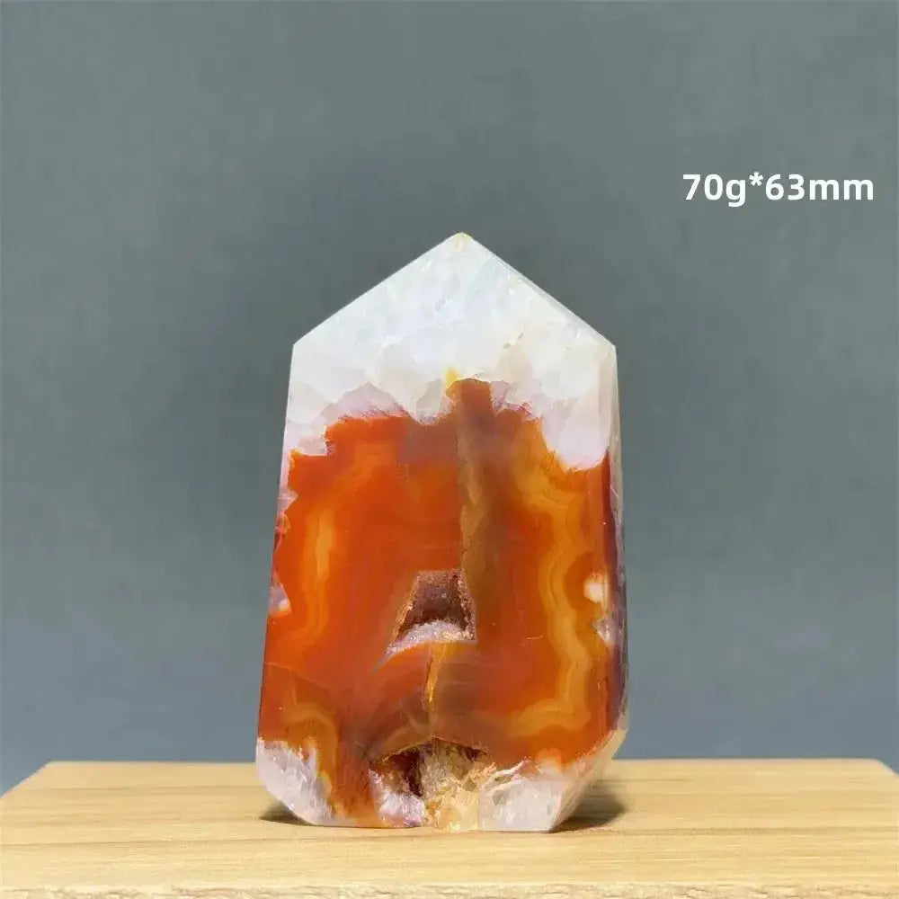 Sardonyx Agate Towers-Towers-Ali-35 70g 63mm-Sardonyx Agate-Crystal Destiny