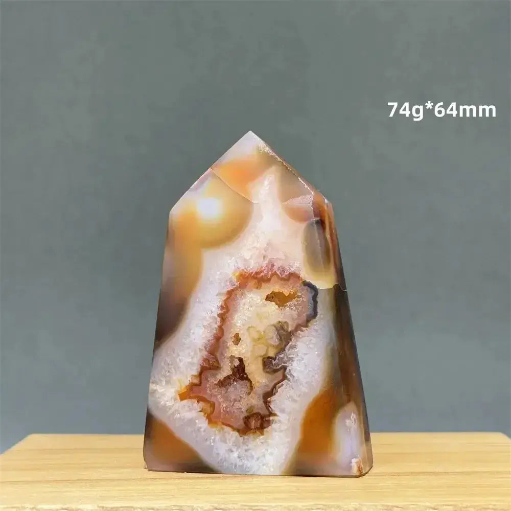 Sardonyx Agate Towers-Towers-Ali-36 74g 64mm-Sardonyx Agate-Crystal Destiny