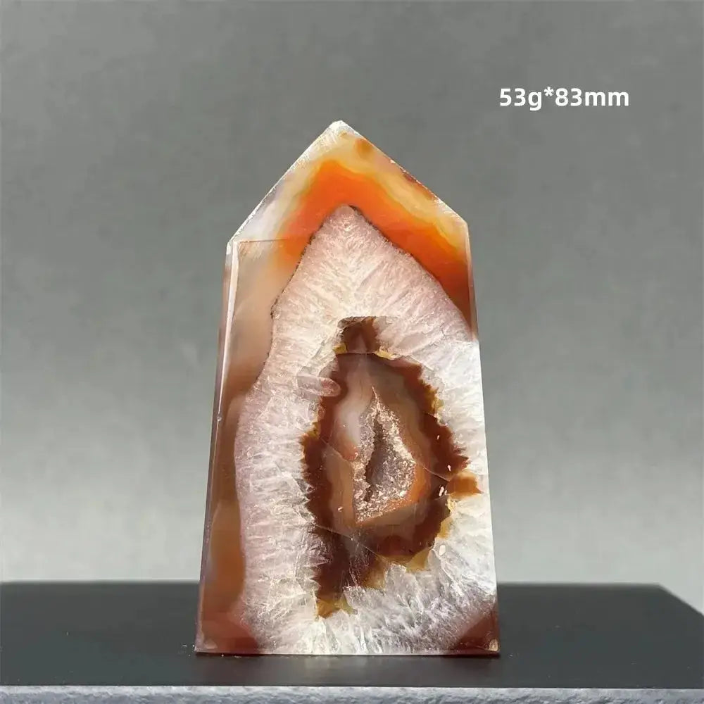 Sardonyx Agate Towers-Towers-Ali-36 74g 64mm-Sardonyx Agate-Crystal Destiny