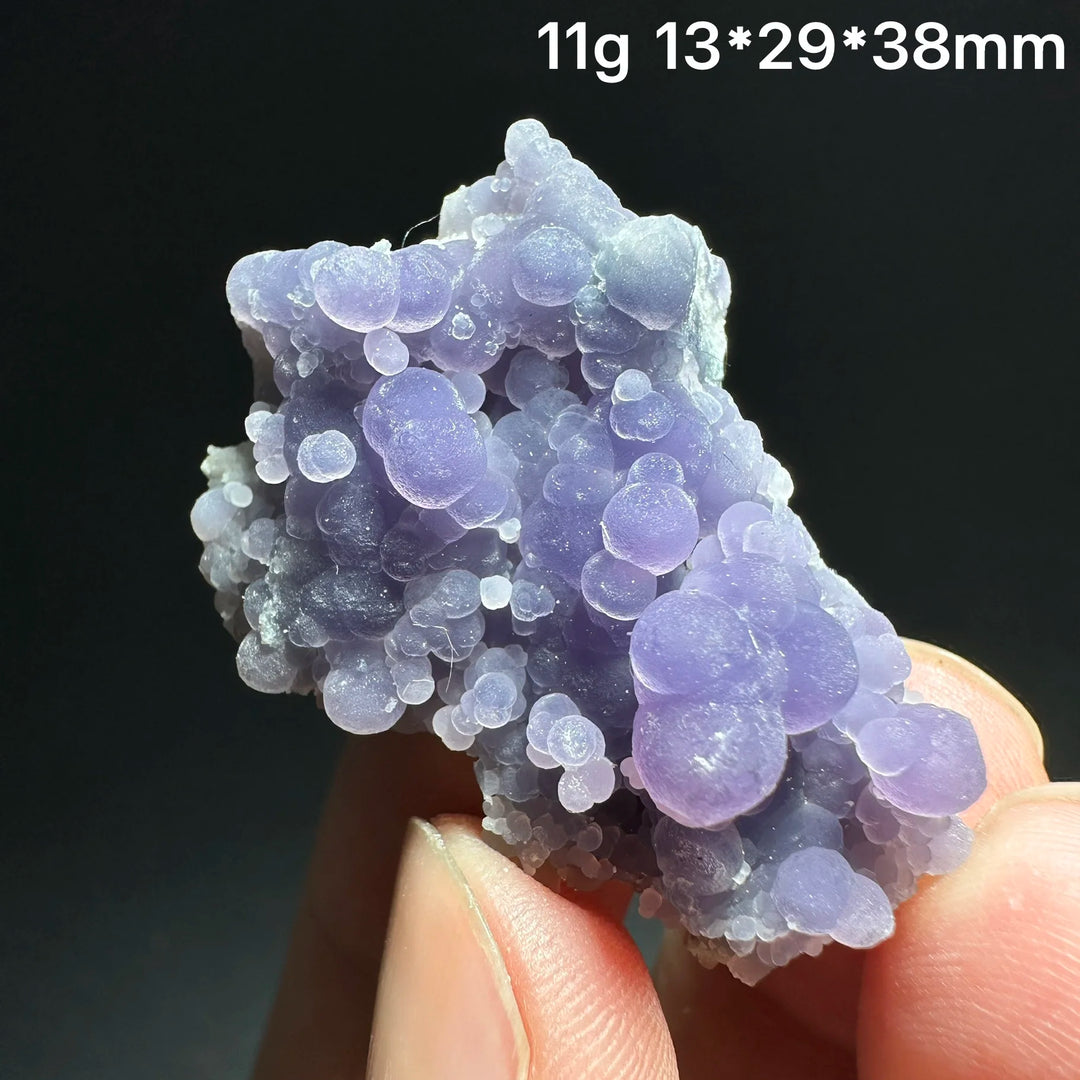 Grape Agate Crystal Cluster Botryoidal Geode Specimen