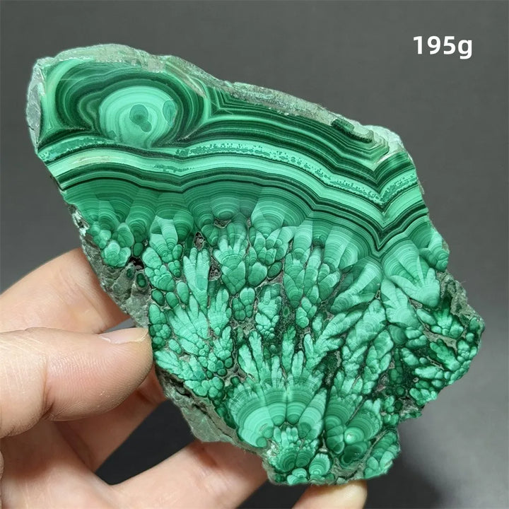 Malachite Raw Crystal Natural Stone Slice Mineral Slab