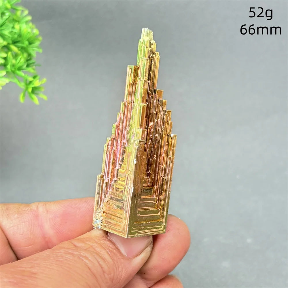 Rainbow Bismuth Crystal Pyramid Collector Specimen