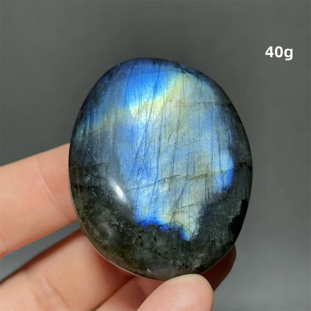 Labradorite Crystal Polished Palm Stone