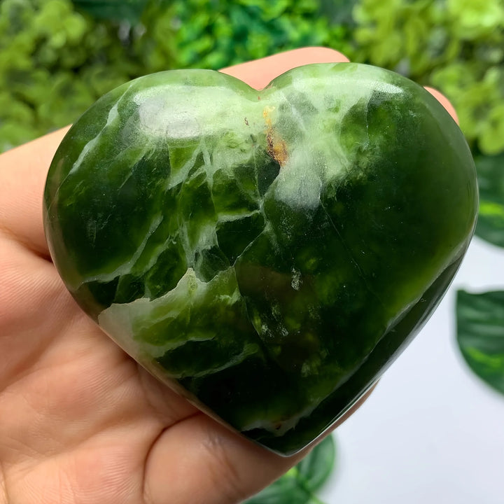 Serpentine Crystal Heart