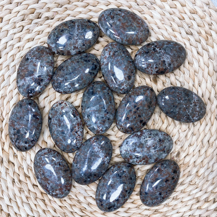 Yooperlite Polished Palm Stone UV Reactive Crystal