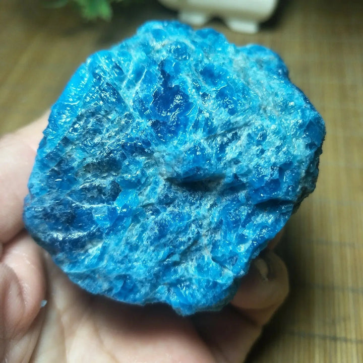 Blue Apatite Raw Crystal Specimen