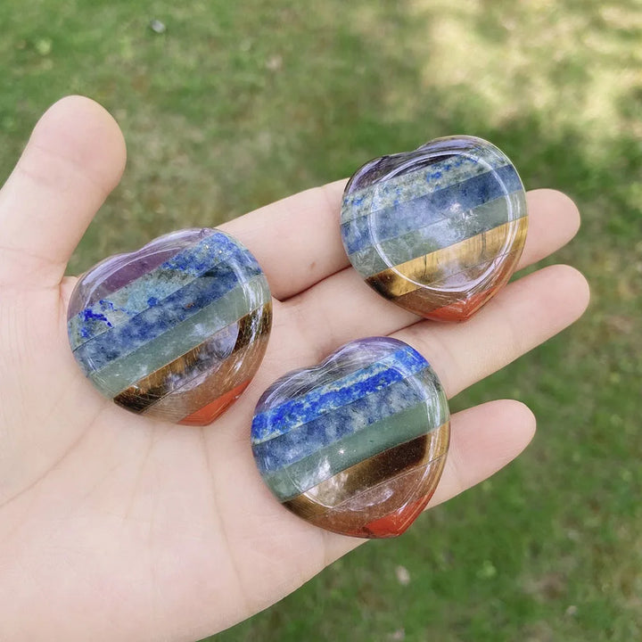 Seven Chakra Crystal Fused Polished Stone Collection
