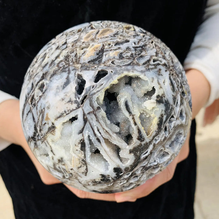 Sphalerite Crystal Sphere Natural Gray Mineral Ball