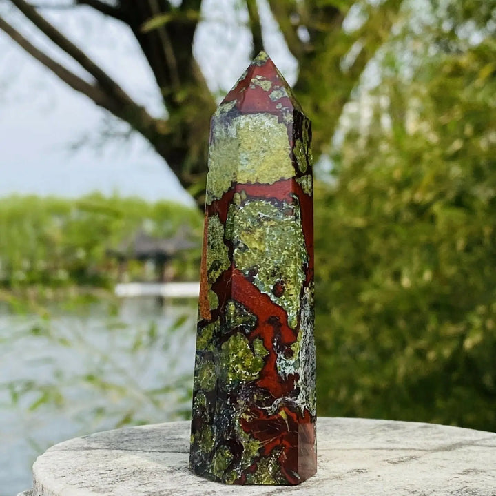 Dragon Blood Stone Crystal Tower Healing Obelisk Point