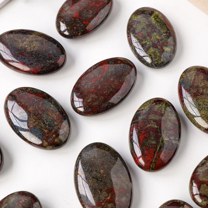 Dragon Blood Jasper Palm Stone