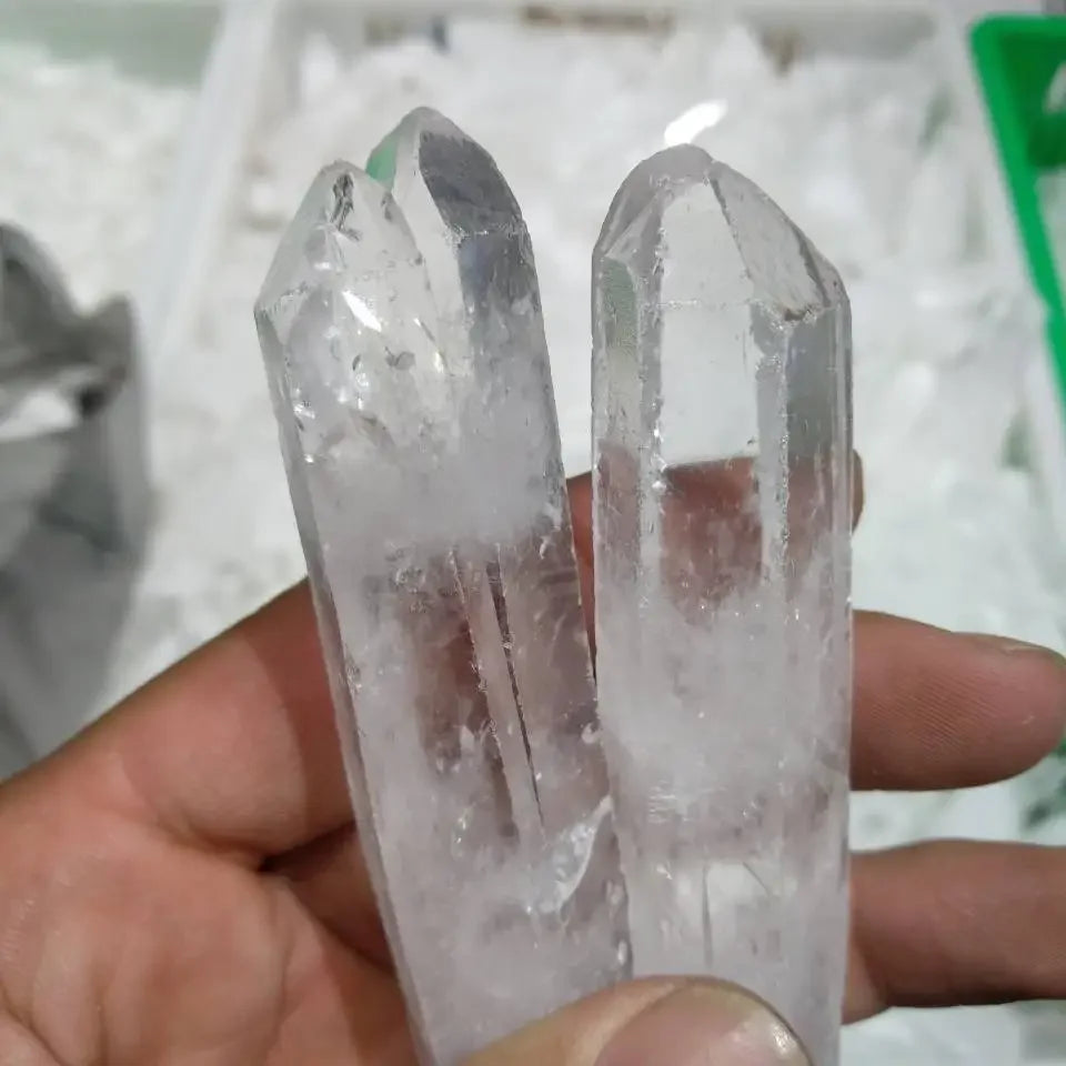 Clear Quartz Lemurian Seed Crystal Double Terminated Point