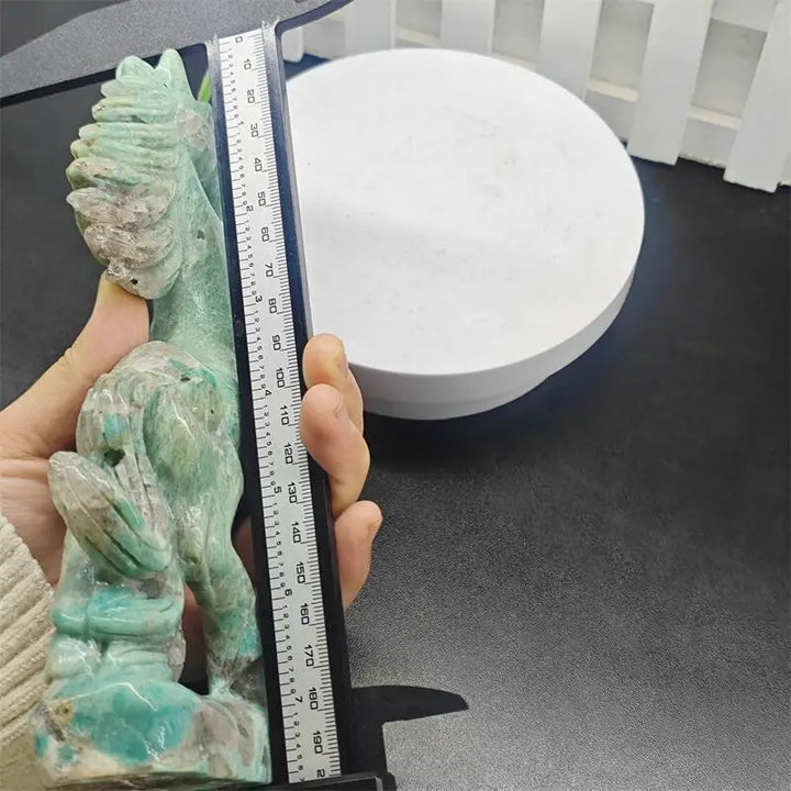 Amazonite Crystal Carved Horse
