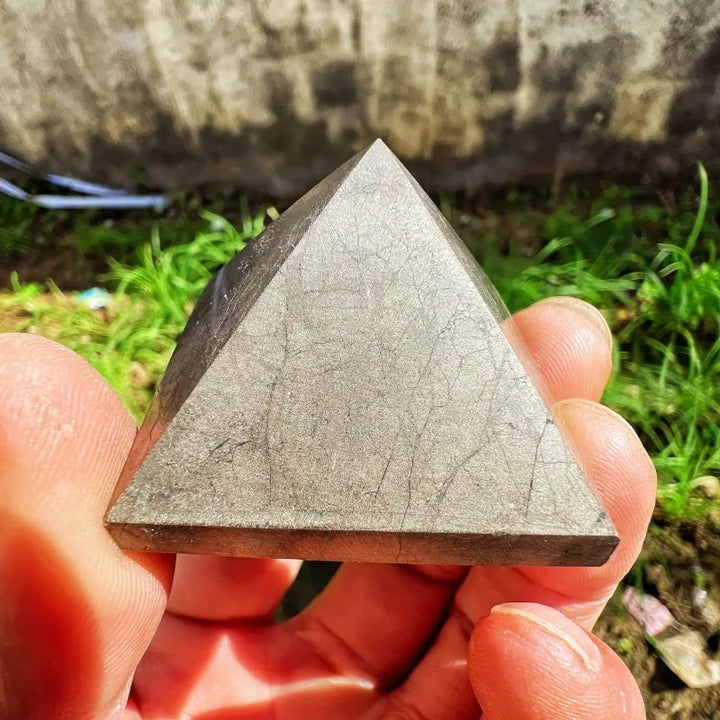Pyrite Crystal Pyramid for Manifestation and Abundance