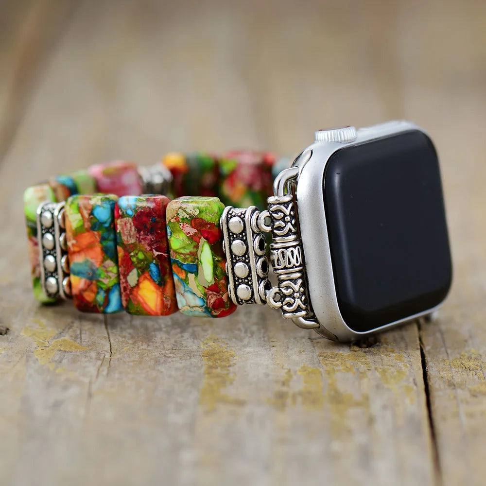 7 Chakra Imperial Jasper Apple iWatch Band