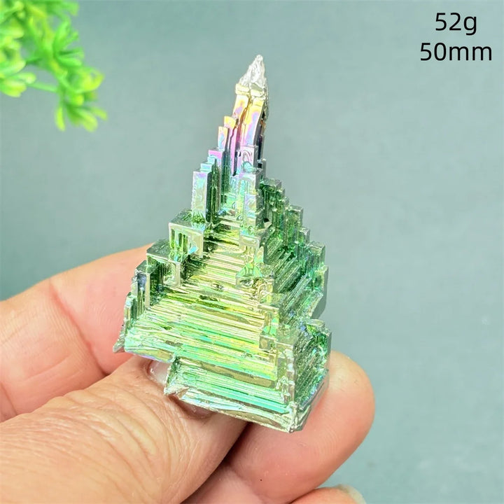 Rainbow Bismuth Crystal Pyramid Collector Specimen