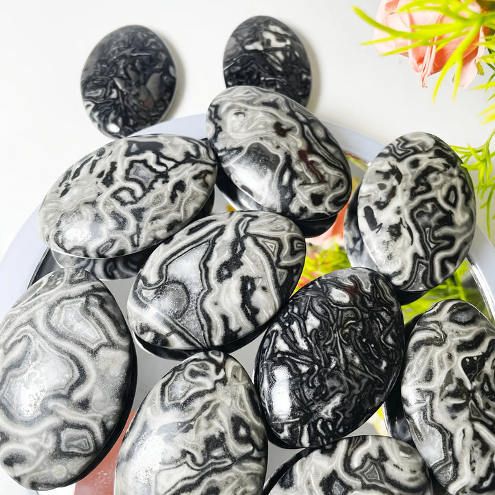 Picasso Jasper Crystal Polished Palm Stone