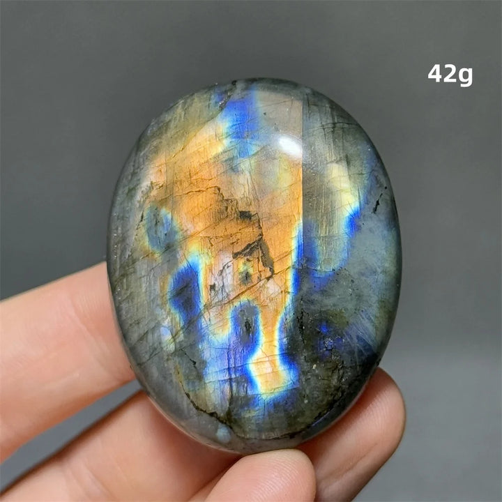 Labradorite Crystal Polished Palm Stone