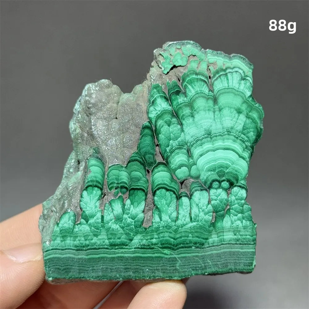 Malachite Raw Crystal Natural Stone Slice Mineral Slab
