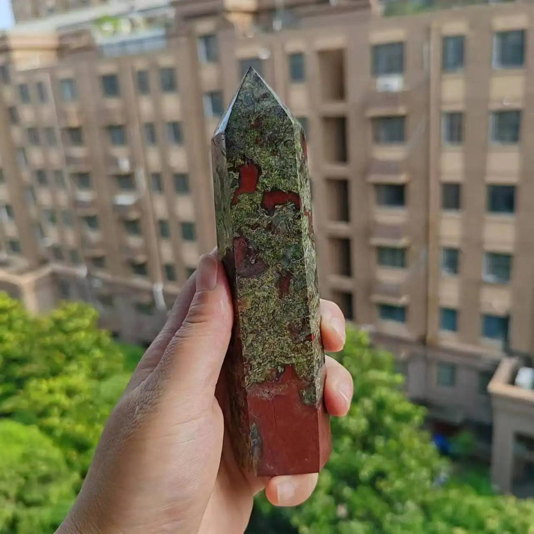 Dragon Blood Stone Crystal Tower Healing Obelisk Point