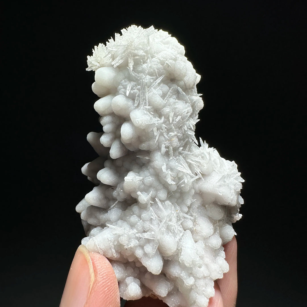 Scolecite Cluster with Calcite