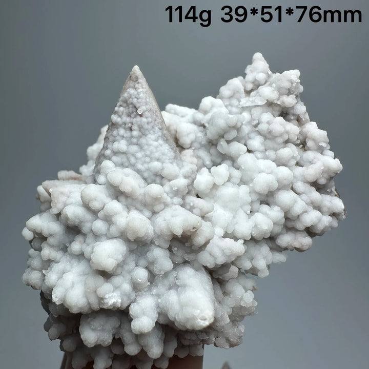 Scolecite Cluster with Calcite