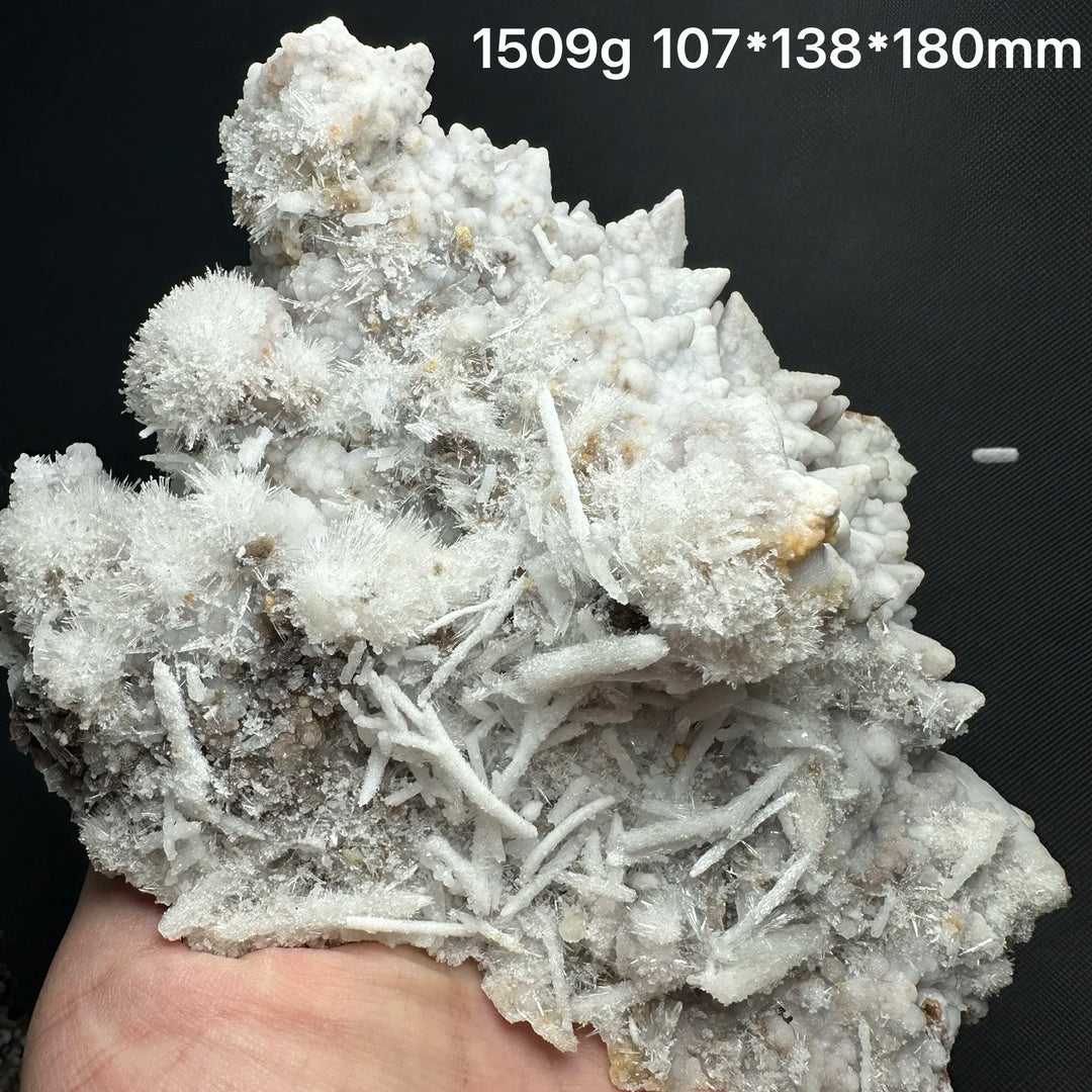 Scolecite Cluster with Calcite