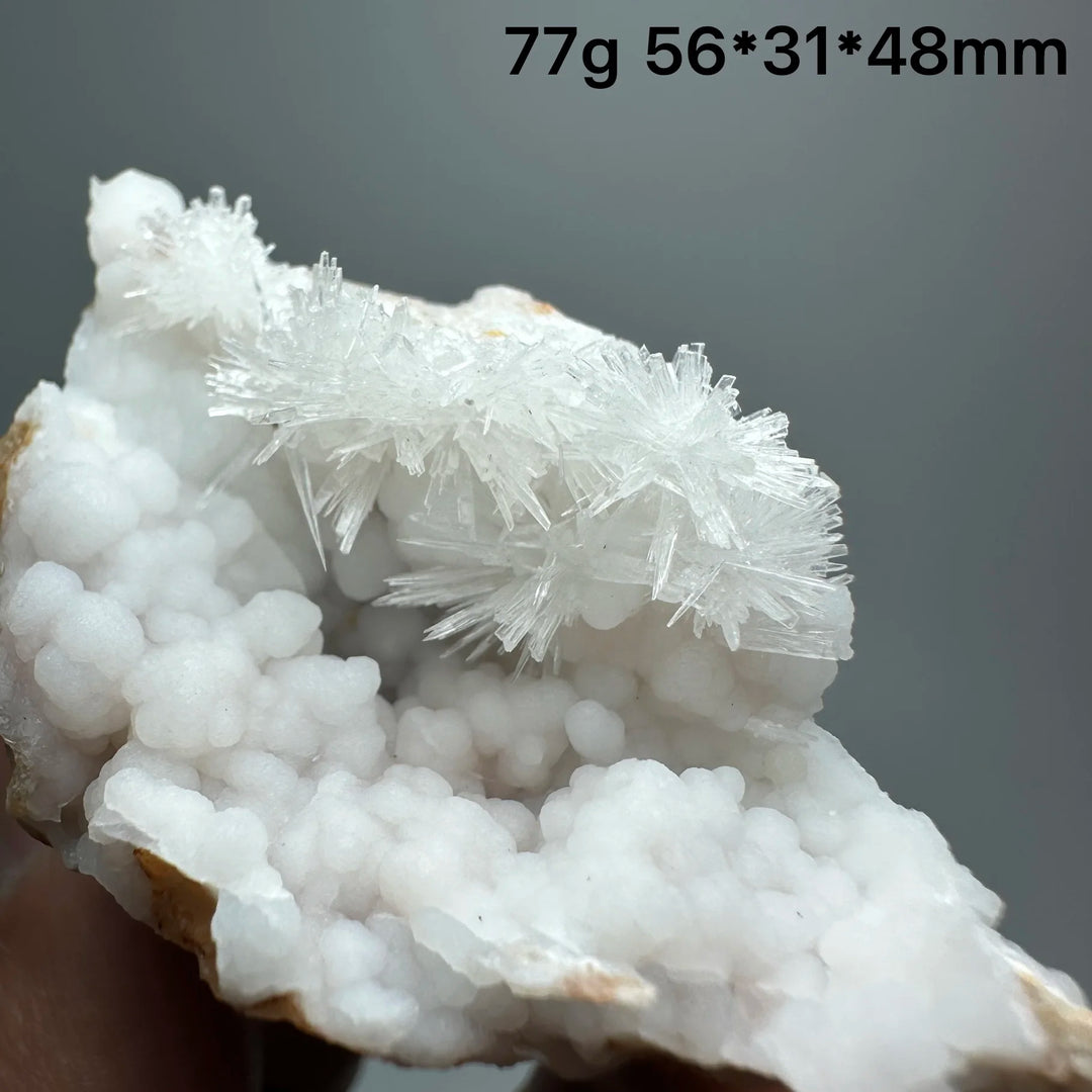 Scolecite Cluster with Calcite