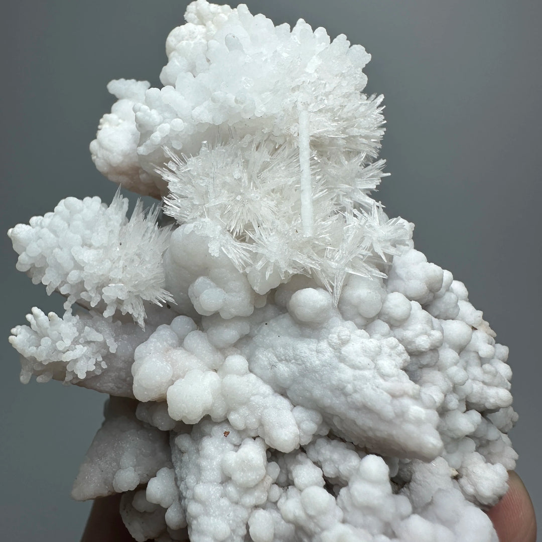 Scolecite Cluster with Calcite